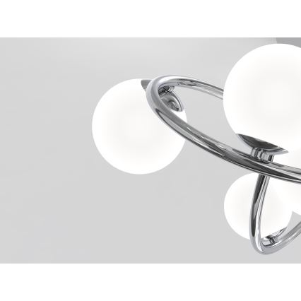 Wofi 9014-807 - Kiinteä LED-kattokruunu NANCY 8xG9/3,5W/230V kiiltävä kromi