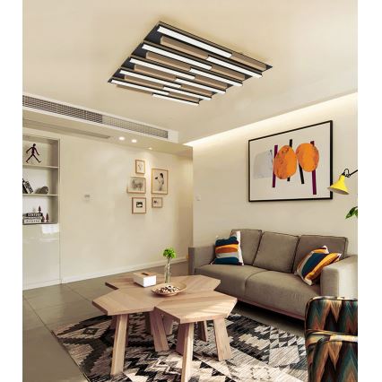 Wofi 9031-1006 - LED himmennettävä kattovalaisin PALERMO LED/40W/230V kumipuu