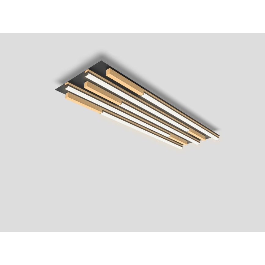 Wofi 9031-506L - LED himmennettävä kattovalaisin PALERMO LED/57W/230V kumipuu