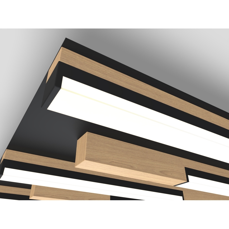 Wofi 9031-506L - LED himmennettävä kattovalaisin PALERMO LED/57W/230V kumipuu