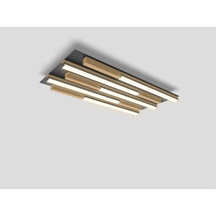 Wofi 9031-506S - LED himmennettävä kattovalaisin PALERMO LED/34W/230V kumipuu
