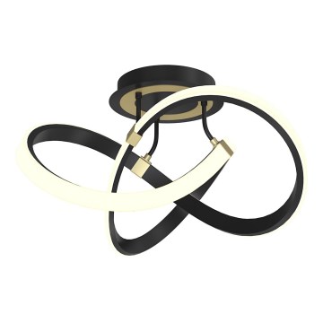 Wofi 9134-104 - LED-himmennyskattokruunu INDIGO LED/44W/230V musta/kulta