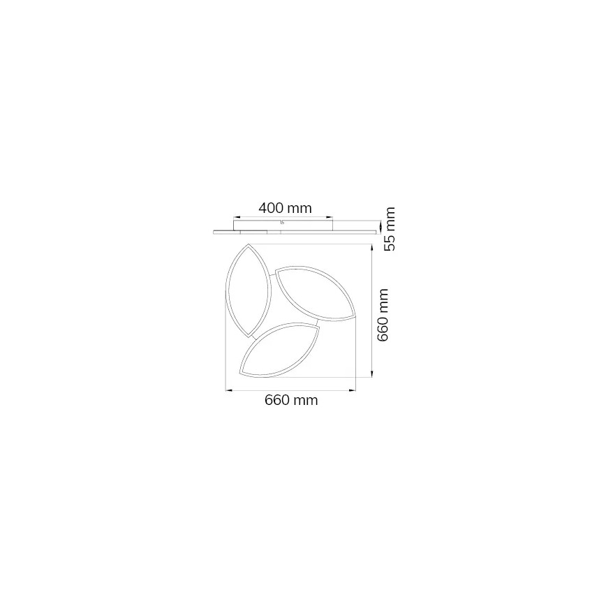 Wofi 9486.03.70.8680 - LED RGBW Himmennettävä kattovalo KIRK LED/22W/230V Wi-Fi + kaukosäädin