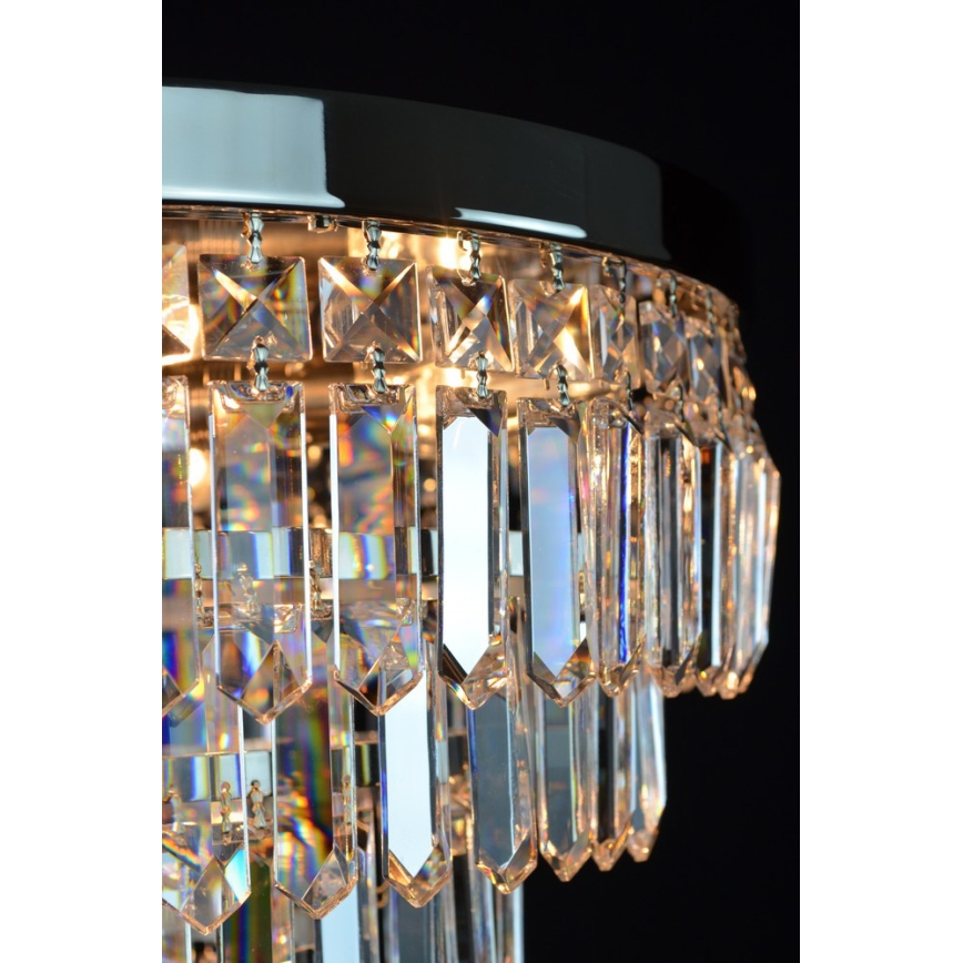 Wranovsky JWZ024060301 - Kiinteä kristallikruunu PORTO 5xE14/40W/230V + 1xE27/40W