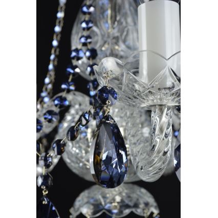 Wranovsky JWZ102052101 - Kristalli-ketjukattokruunu DE LUXE 5xE14/40W/230V