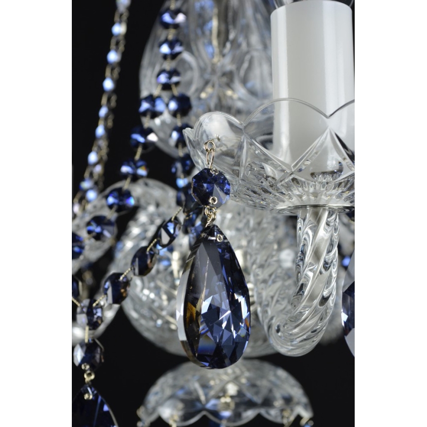 Wranovsky JWZ102052101 - Kristalli-ketjukattokruunu DE LUXE 5xE14/40W/230V