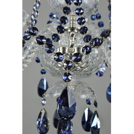 Wranovsky JWZ102052101 - Kristalli-ketjukattokruunu DE LUXE 5xE14/40W/230V