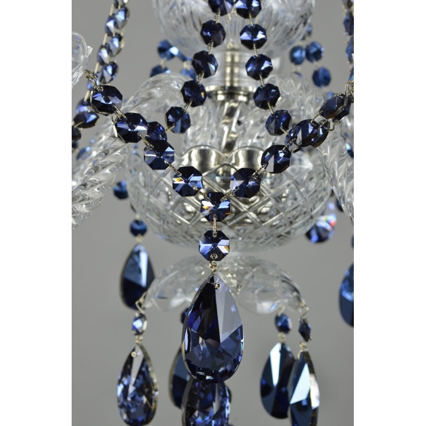 Wranovsky JWZ102052101 - Kristalli-ketjukattokruunu DE LUXE 5xE14/40W/230V