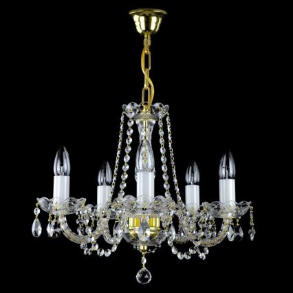 Wranovsky JWZ109052100 - Kristalli-ketjukattokruunu BALANCE 5xE14/40W/230V