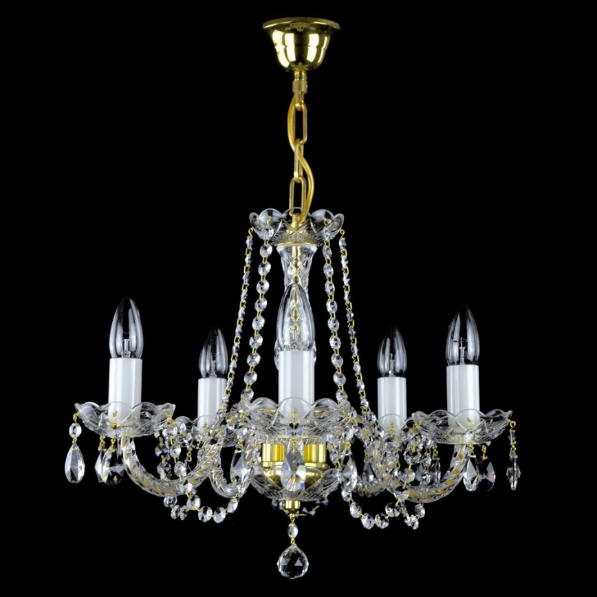 Wranovsky JWZ109052100 - Kristalli-ketjukattokruunu BALANCE 5xE14/40W/230V