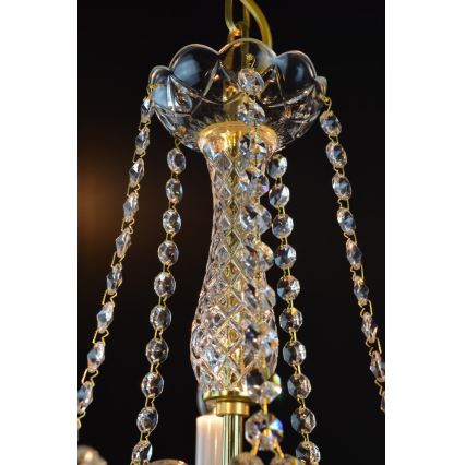 Wranovsky JWZ109052100 - Kristalli-ketjukattokruunu BALANCE 5xE14/40W/230V