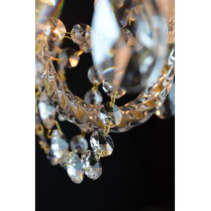 Wranovsky JWZ109052100 - Kristalli-ketjukattokruunu BALANCE 5xE14/40W/230V