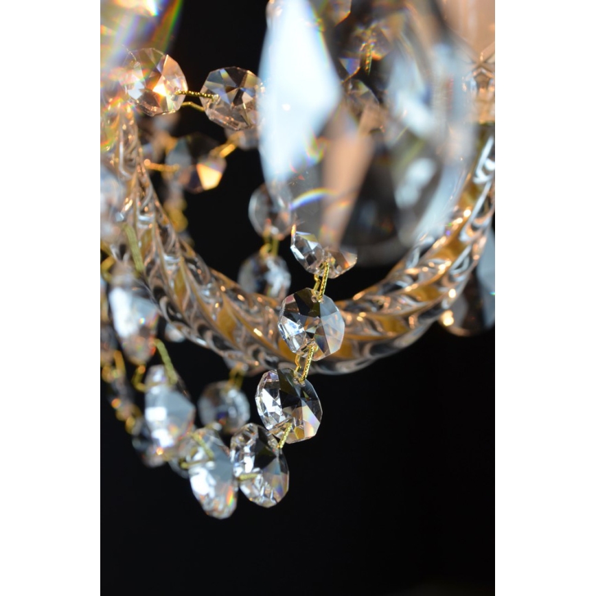 Wranovsky JWZ109052100 - Kristalli-ketjukattokruunu BALANCE 5xE14/40W/230V