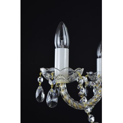 Wranovsky JWZ109052100 - Kristalli-ketjukattokruunu BALANCE 5xE14/40W/230V