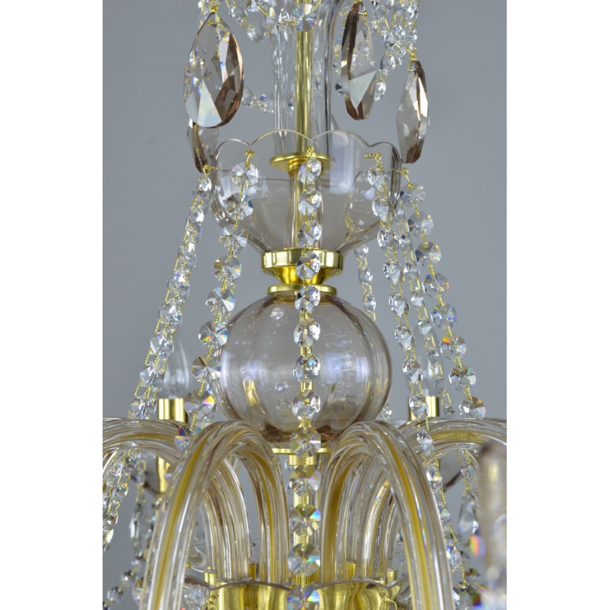 Wranovsky JWZ121102100 - Kristalli-ketjukattokruunu ZENITH 10xE14/40W/230V