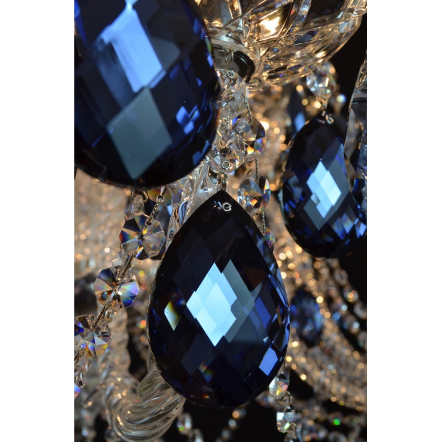 Wranovsky JWZ166182231 - Kristalli-ketjukattokruunu OCEAN 18xE14/40W/230V