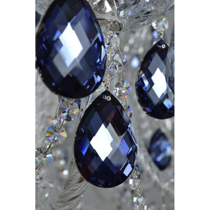 Wranovsky JWZ166182231 - Kristalli-ketjukattokruunu OCEAN 18xE14/40W/230V