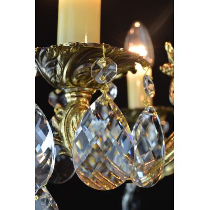 Wranovsky JWZ207061100 - Kristalli-ketjukattokruunu DRACO 6xE14/40W/230V