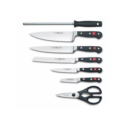 Wüsthof - Keittiöveitsisarja telineessä CLASSIC 8 osaa saarni/beige