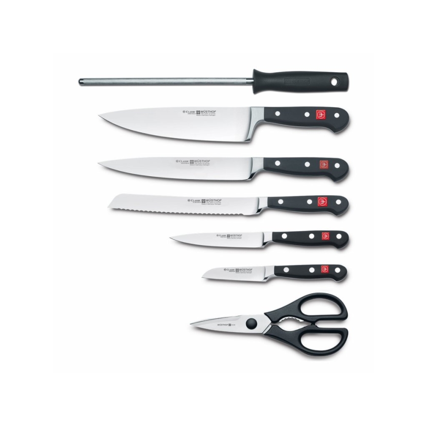 Wüsthof - Keittiöveitsisarja telineessä CLASSIC 8 osaa saarni/beige
