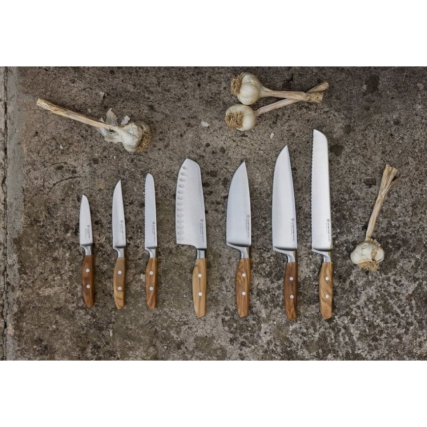 Wüsthof - Keittiöveitsi santoku AMICI 17 cm oliivipuu
