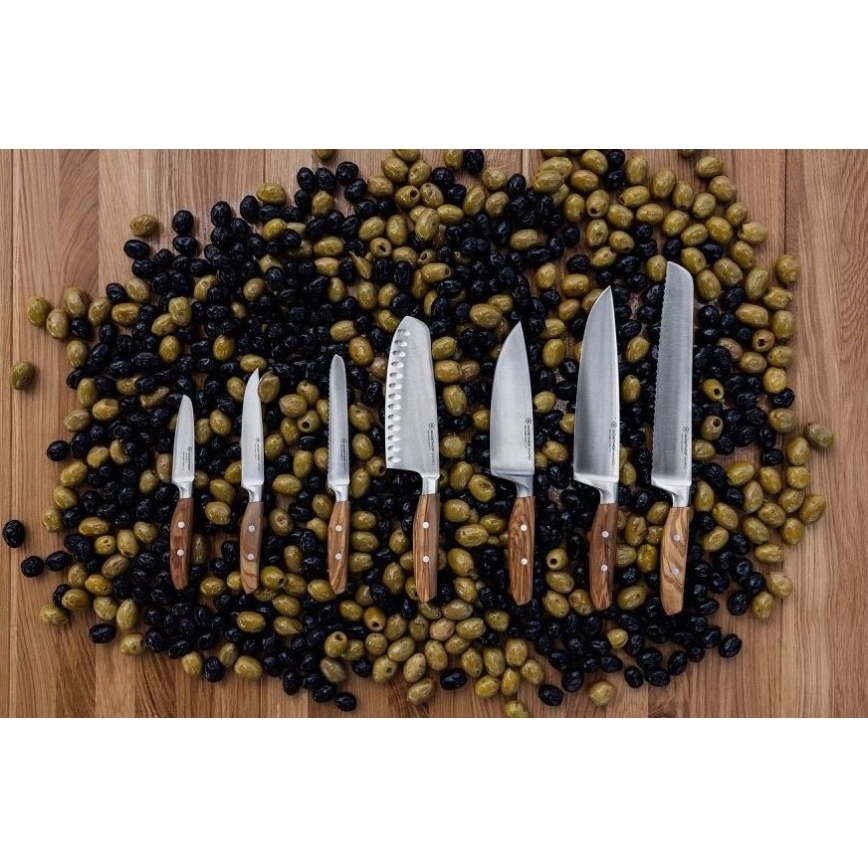 Wüsthof - Keittiöveitsi santoku AMICI 17 cm oliivipuu