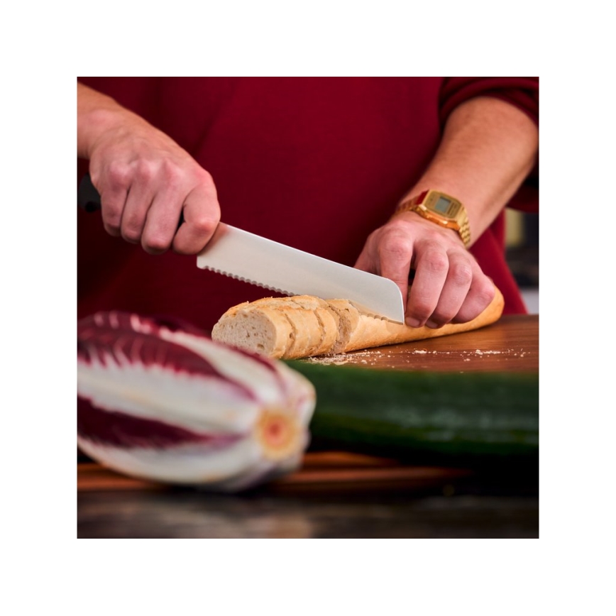 Wüsthof - PARTNER 20 cm leipäveitsi, musta