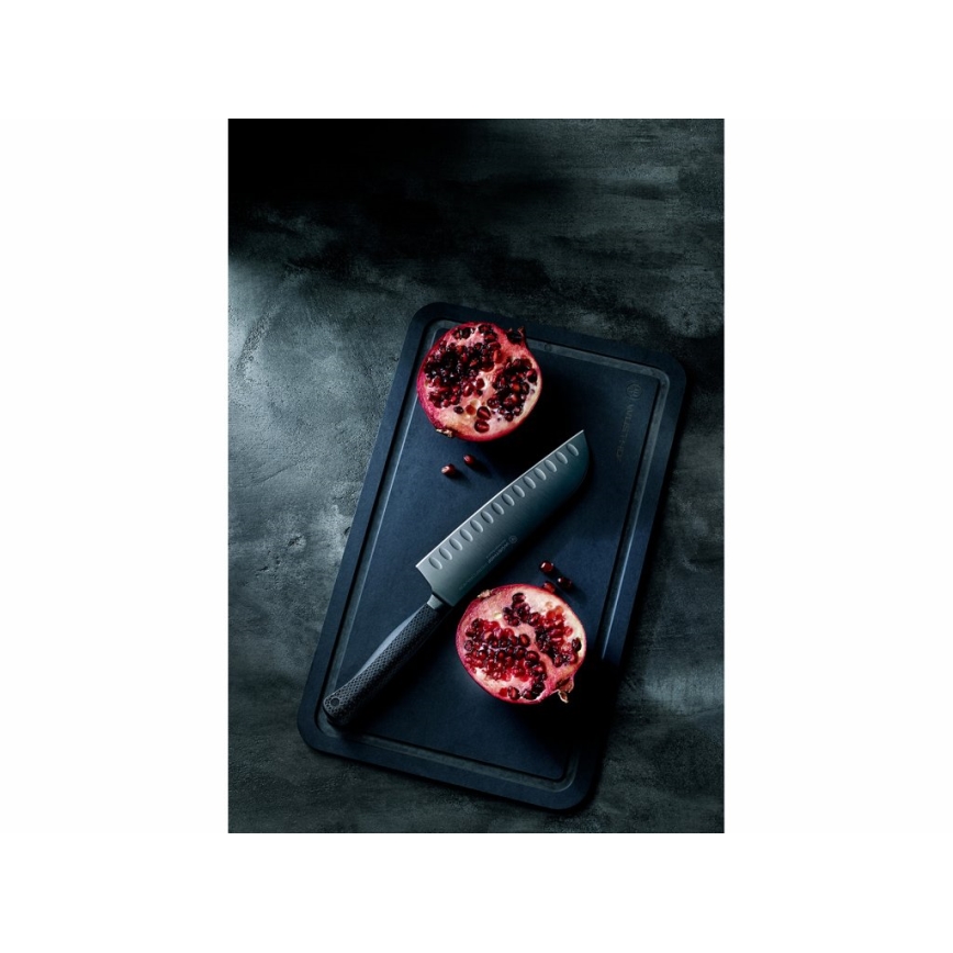 Wüsthof - Santoku-keittiöveitsi PERFORMER 17 cm musta