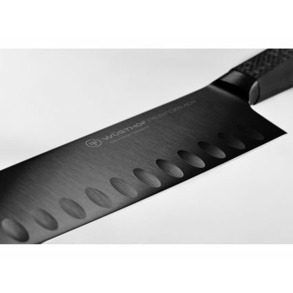 Wüsthof - Santoku-keittiöveitsi PERFORMER 17 cm musta