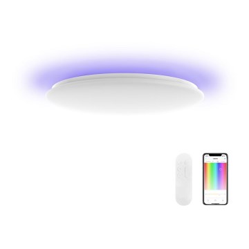 Xiaomi Yeelight - LED RGB-himmennettävä kattovalaisin ARWEN 450C LED / 50W / 230V IP50 CRI 90 + kaukosäädin Wi-Fi / BT