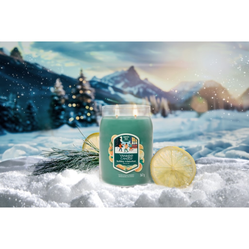 Yankee Candle - Tuoksukynttilä HOLIDAY WINTERFEST suuri 567 g 60-90 h