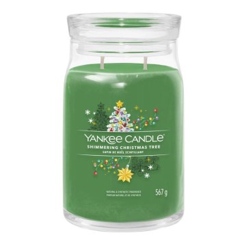 Yankee Candle - Tuoksukynttilä SHIMMERING CHRISTMAS TREE suuri 567g 60-90 tuntia