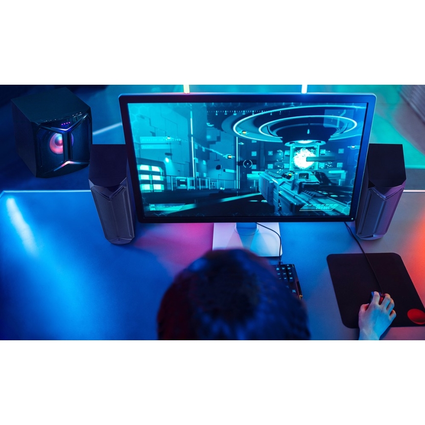 Yenkee - PC-kaiuttimet 2.1 50W/230V musta + kaukosäädin