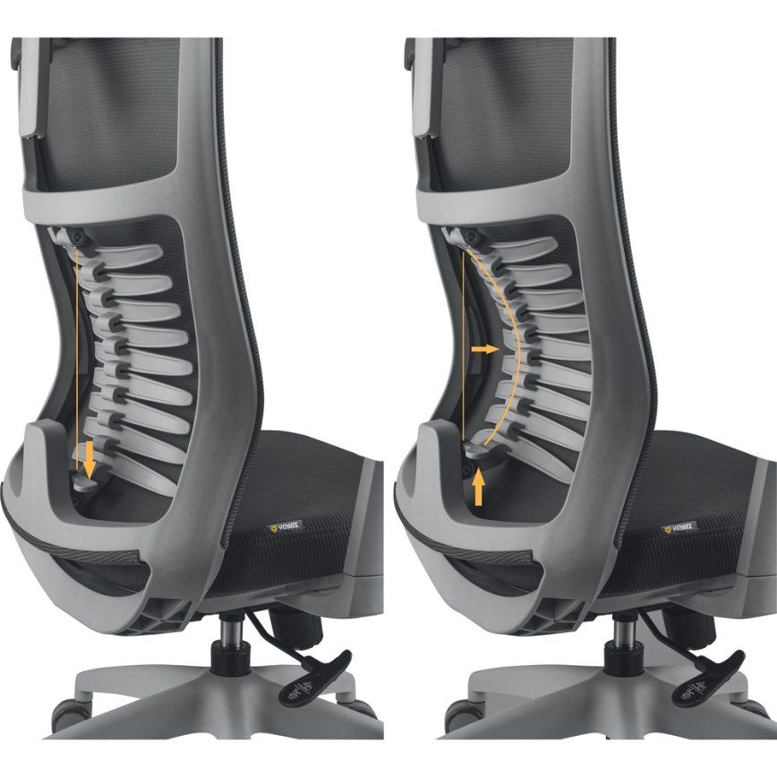 Yenkee - Työtuoli musta/harmaa