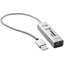 Yenkee - USB Splitter 2.0 ja kortinlukija