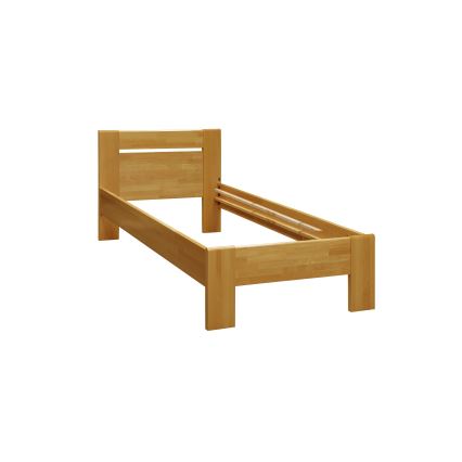 Yhden hengen sänky AMBER 90x200 cm, vaalea pähkinä