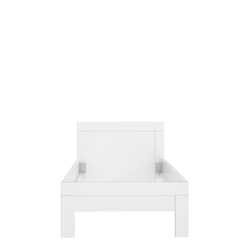 Yhden hengen sänky SNOWIE 90x200 cm valkoinen