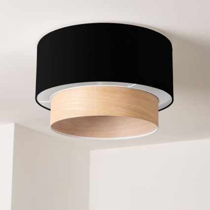 Yleiskäyttöinen varjostin KERIA Ø 50 cm musta/beige