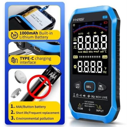Yleismittari 1000 mAh 5 V