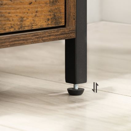 Yöpöytä ARIN, ruskea/musta