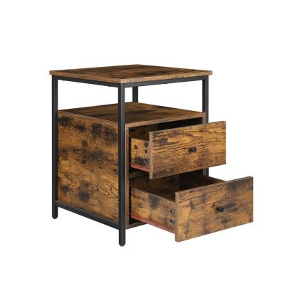 Yöpöytä ARIN, ruskea/musta