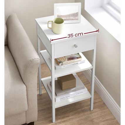 Yöpöytä ARIN valkoinen