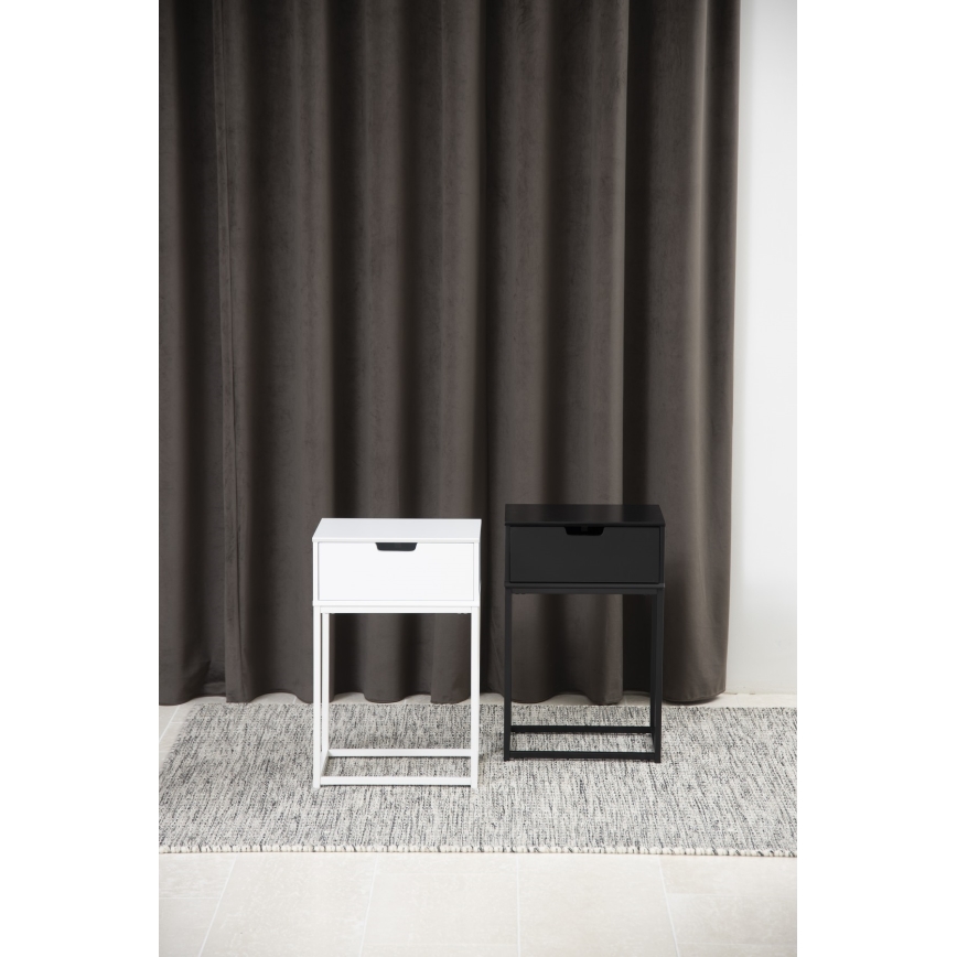 Yöpöytä CARLY, valkoinen