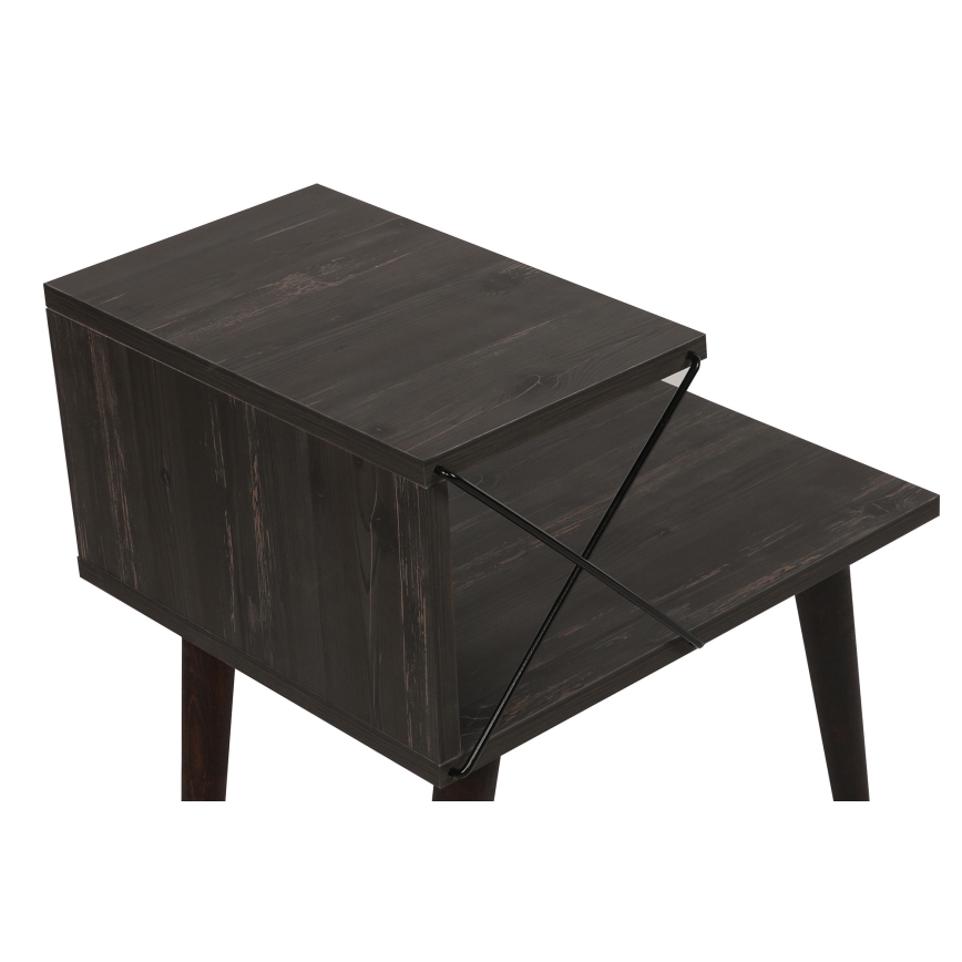 Yöpöytä CROSS 55x50 cm ruskea