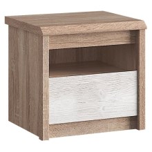 Yöpöytä ENTO 45x46,5 cm ruskea/valkoinen