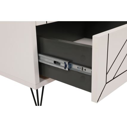 Yöpöytä LUNA 50x55 cm valkoinen