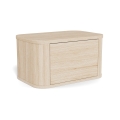 Yöpöytä MADERA 46x30 cm valkoinen tammi