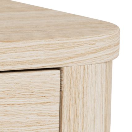 Yöpöytä MADERA 46x30 cm valkoinen tammi