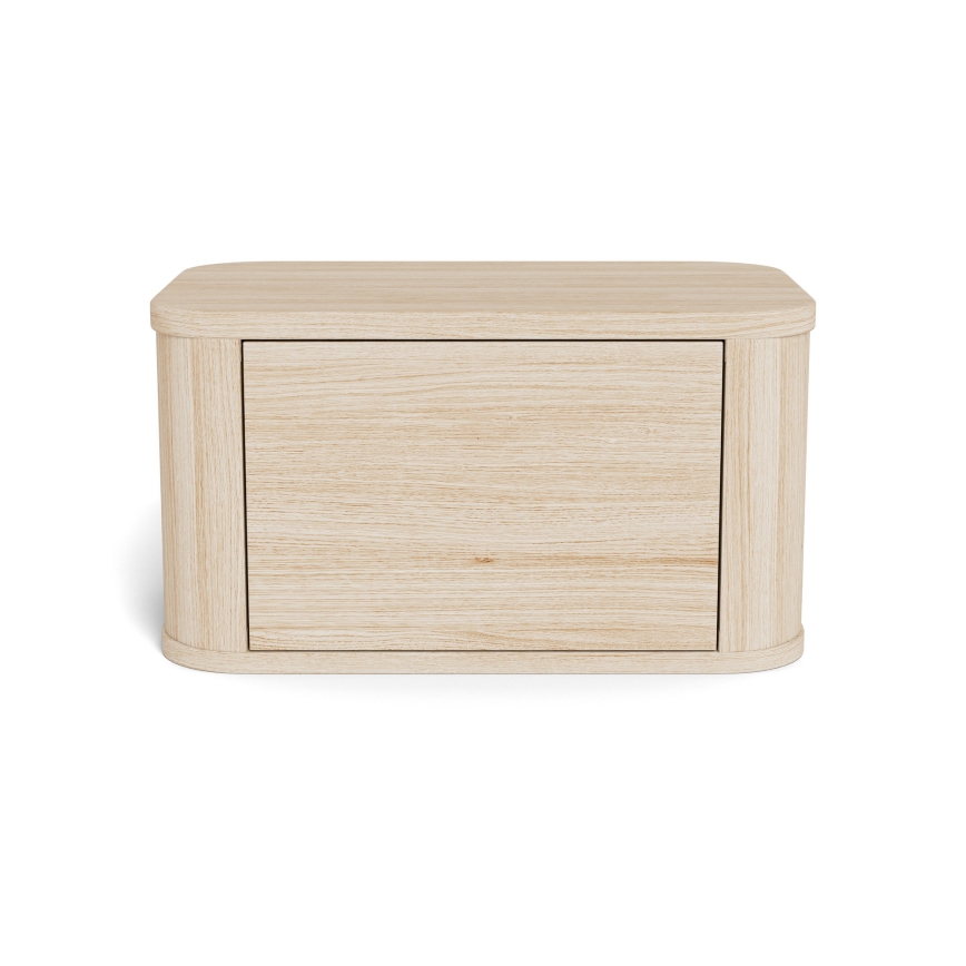Yöpöytä MADERA 46x30 cm valkoinen tammi