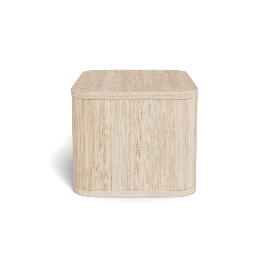 Yöpöytä MADERA 46x30 cm valkoinen tammi